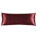Bedelite Satin Silk Body Pillow Pillowcase For Hair And Skin, Premium And Silky Burgundy Long Body Pillow Case Cover 20X54 With