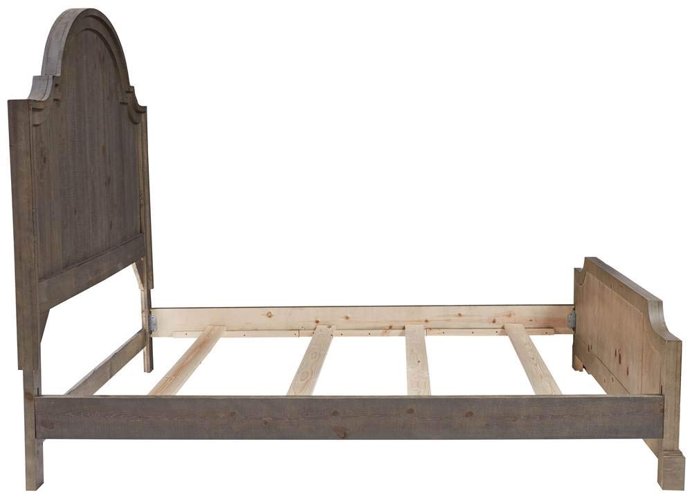 Progressive Furniture Meadow King Panel Complete Bed, Weathered Gray
