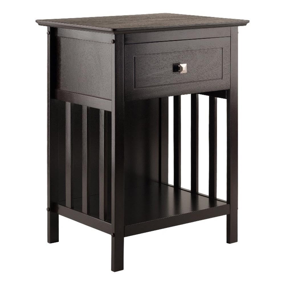 Winsome Marcel Accent Table, Coffee, 18.9 X 14.96 X 25