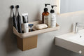 DEALDASH Soap Dish with Tooth Brush Holder Organizer Wall Mounted Toothbrush Holder Tumbler Stand for washbasin Tooth Brush Hold
