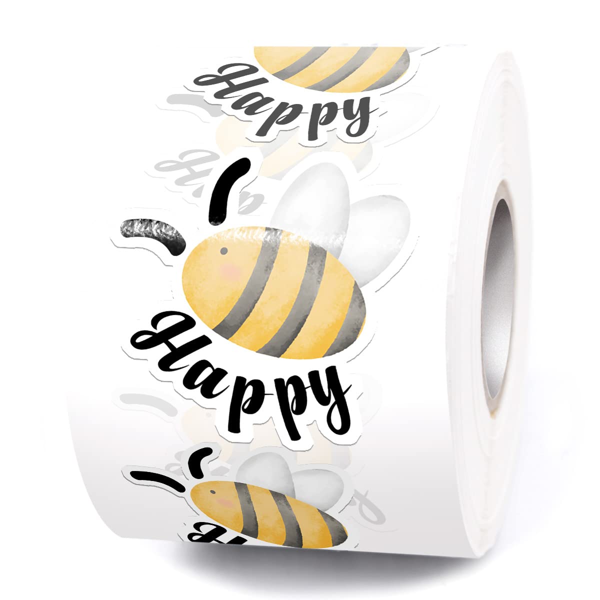 Muminglong Cute Bee Happy Small Business Stickers,Happy Mail Stickers,Thank You Stickers,Handmade Stickers,Small Shop Sticker,Pa