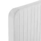 Modway Celine Channel Tufted Performance Velvet Queen Platform Bed in White