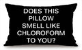 Solekla Farmhouse Pillow Covers With Does This Pillow Smell Like Chloroform To You Quote 12' X 20' Farmhouse Rustic D  Cor Lum