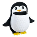Lovelyduo Penguin Shape WallMounted Toothbrush Holder  Black SelfAdhesive Multipurpose Rack for Bathroom, Kitchen & Bedroom 