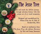 Catholic To The Max | Jesse Tree Ornaments - Set Of 27 | Handmade Religious Advent Countdown To Christmas Calendar | Made In The