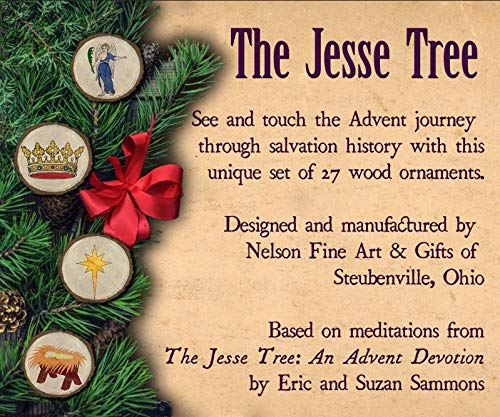 Catholic To The Max | Jesse Tree Ornaments - Set Of 27 | Handmade Religious Advent Countdown To Christmas Calendar | Made In The