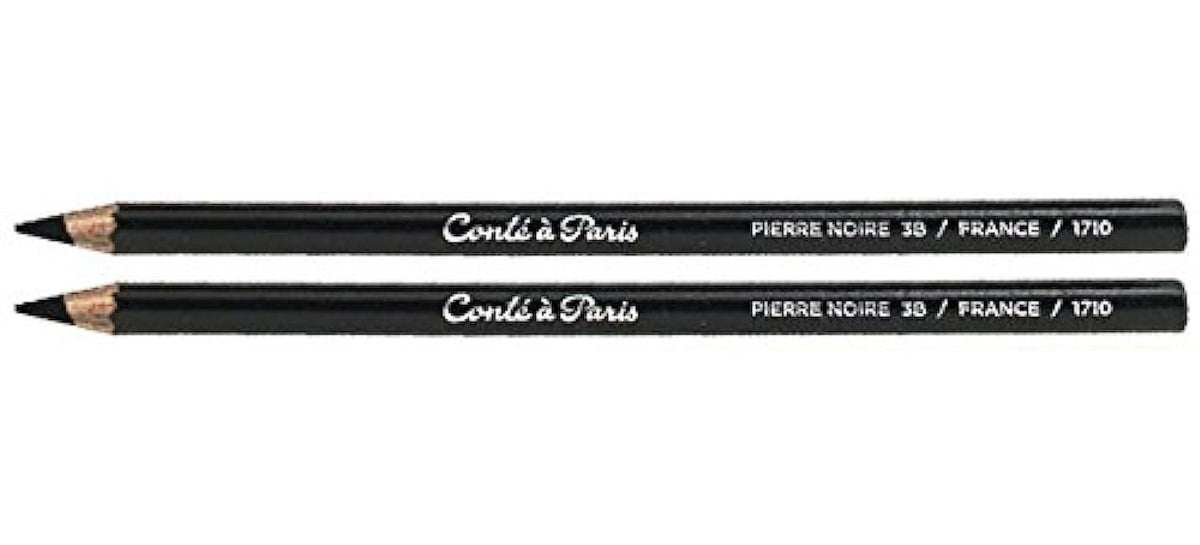 Cont    Paris Artists' Pencils Pierre Noire 3B (Pack Of 2)