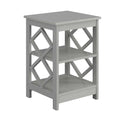 Convenience Concepts Diamond End Table, Gray