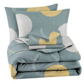 Vas Collections 350Tc Floral Cotton Ac Comforter Set King Size Double Bed With 1 Flat Bedsheet & Two Pillow Covers, 4 Pieces Bed