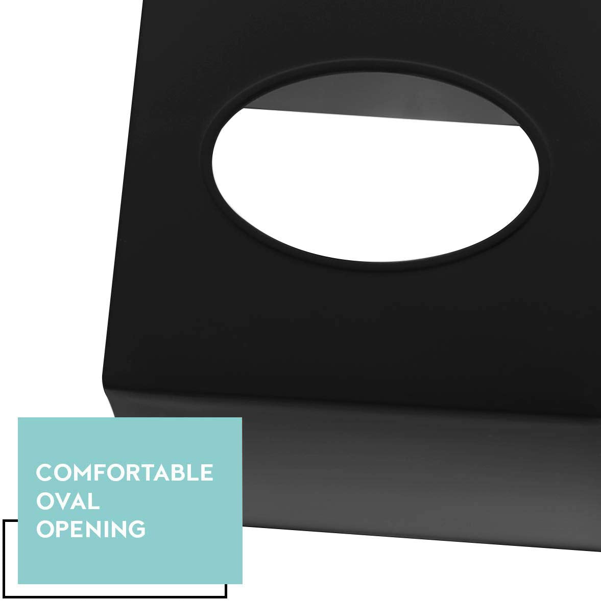 Dwllza Hom Tissue Box Cover Square - Facial Cube Tissue Box Holder Case Dispenser For Bathroom Vanity Countertop, Bedroom Dresse