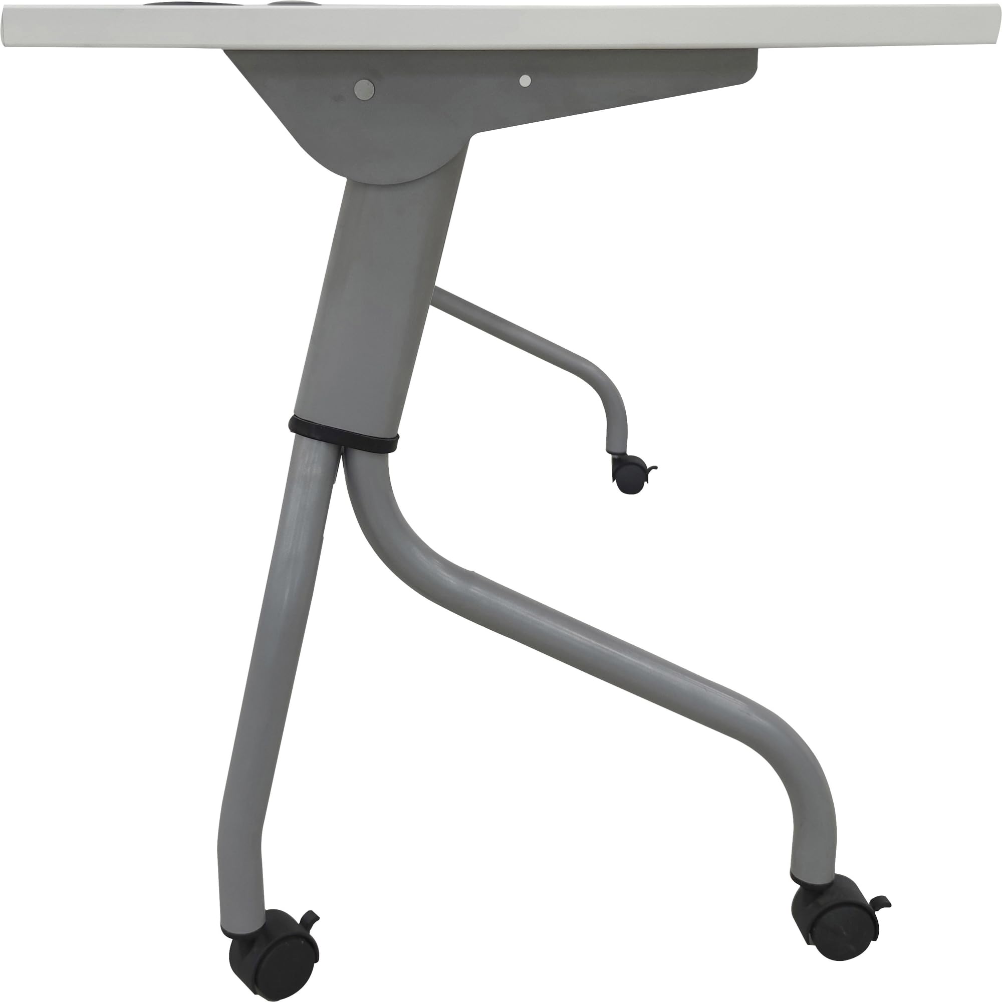 Lorell LLR60745 48 in. Laminate Flip Top Training Table - Thumbnail 4