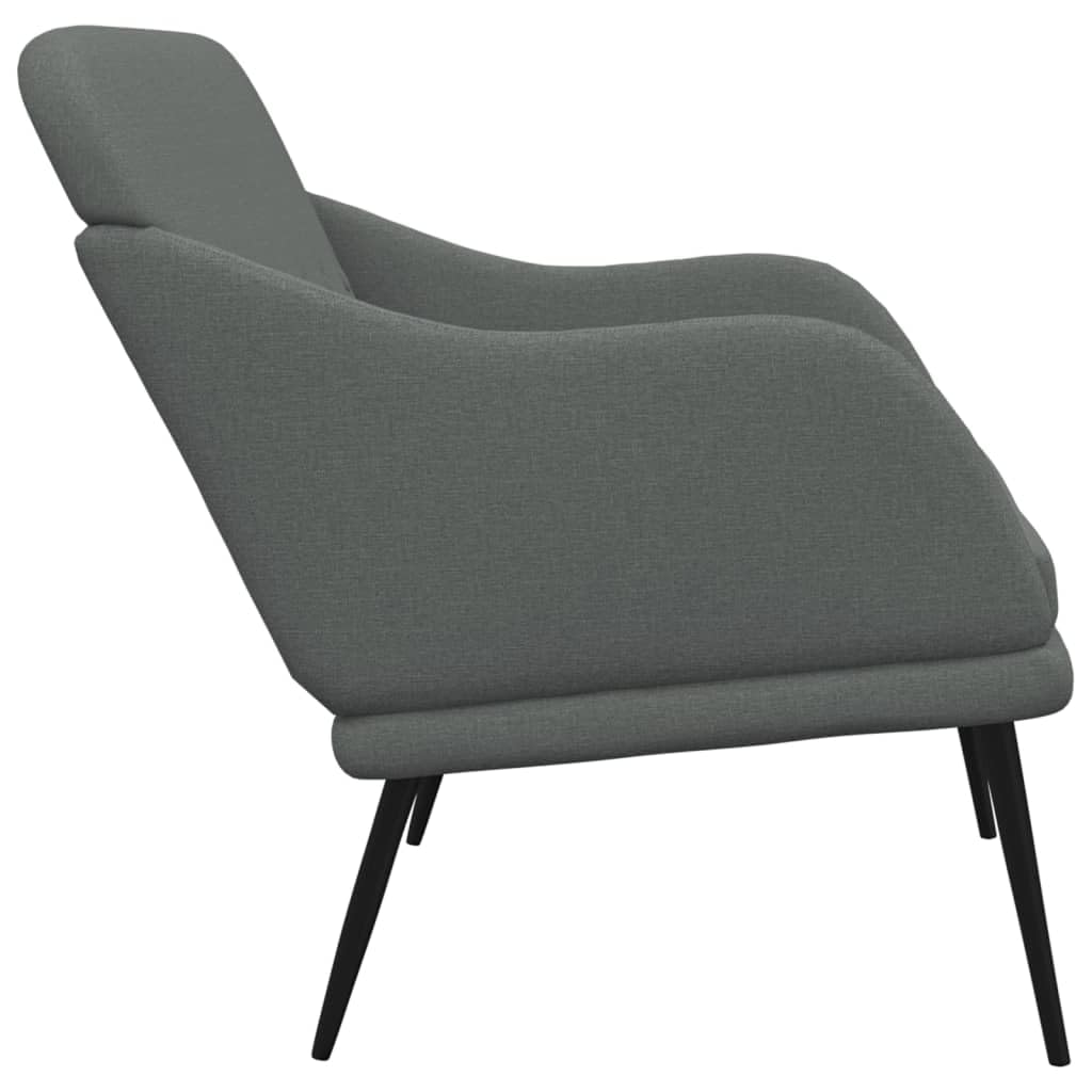 vidaXL Fabric Bench - Dark Gray Offering Comfortable Seating and Durable Construction with Breathable 100% Polyester Material