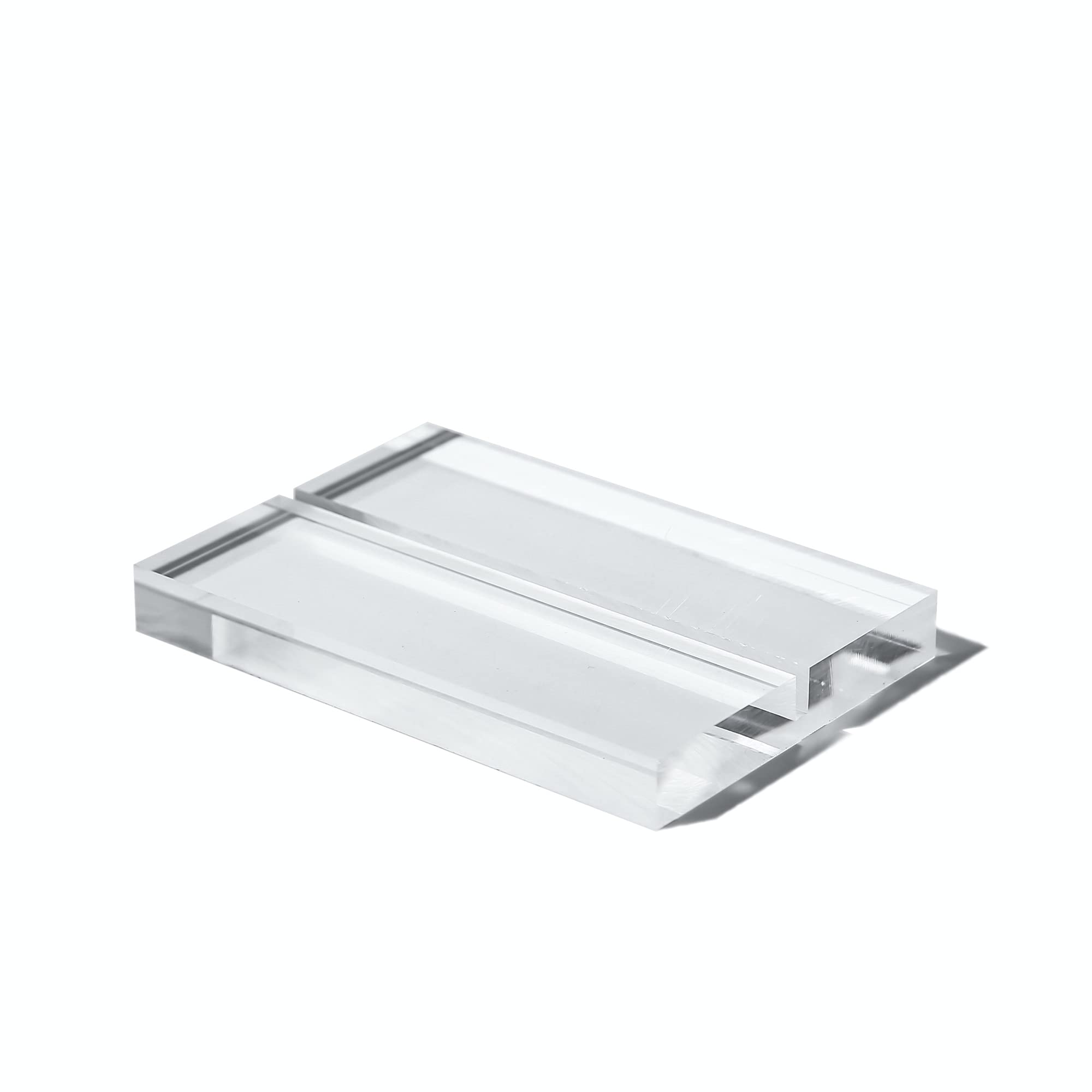 Uniqooo 4' Clear Acrylic Stand | 6 Pack 3Mm Slot Wedding Sign Holders, Perfect For Wedding, Table Number, Exhibition, Office, R