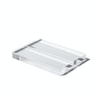 Uniqooo 4' Clear Acrylic Stand | 6 Pack 3Mm Slot Wedding Sign Holders, Perfect For Wedding, Table Number, Exhibition, Office, R