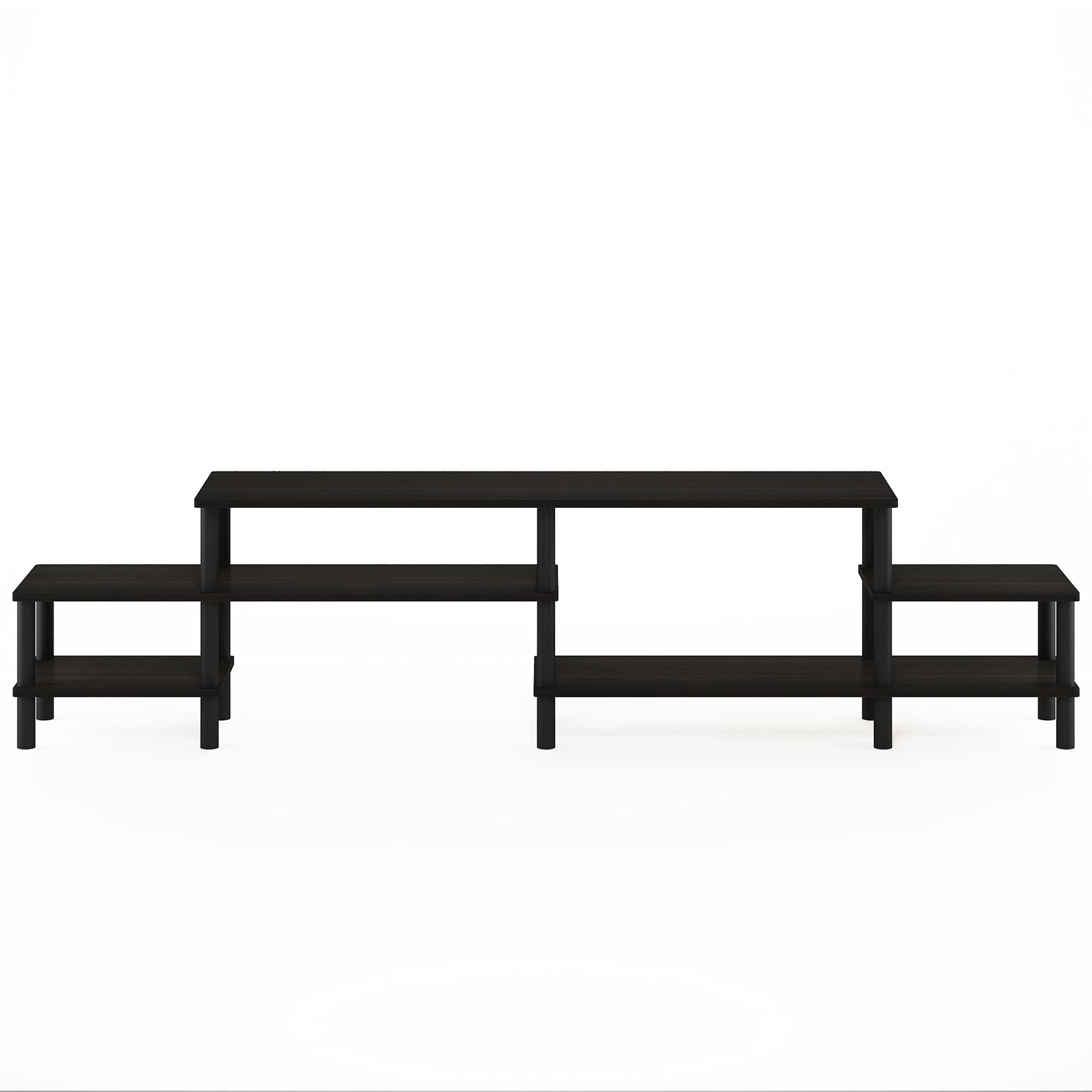 Furinno Turn-N-Tube Grand Stand for TV up, 78 Inch, Espresso