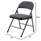 Commercialine 950 Series 29.25" Folding Chair in Star Trail Blue (Set of 4)