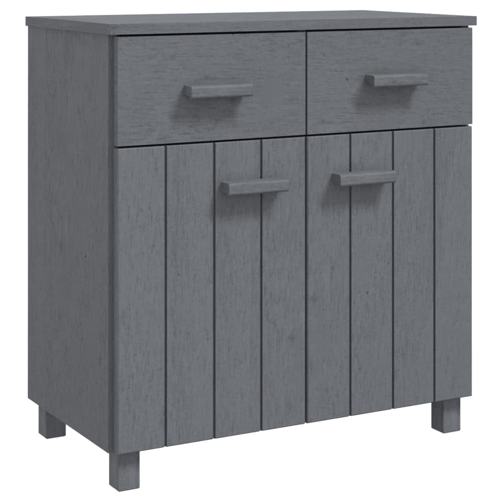 vidaXL Sideboard HAMAR Dark Gray 31.1&quot;x15.7&quot;x31.5&quot; Solid Wood Pine