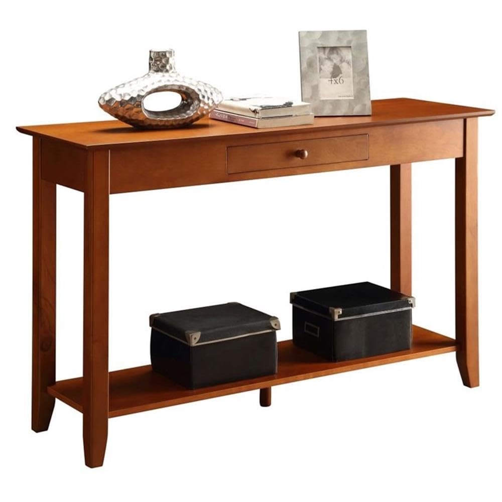 Convenience Concepts American Heritage Console Table with Drawer, Cherry