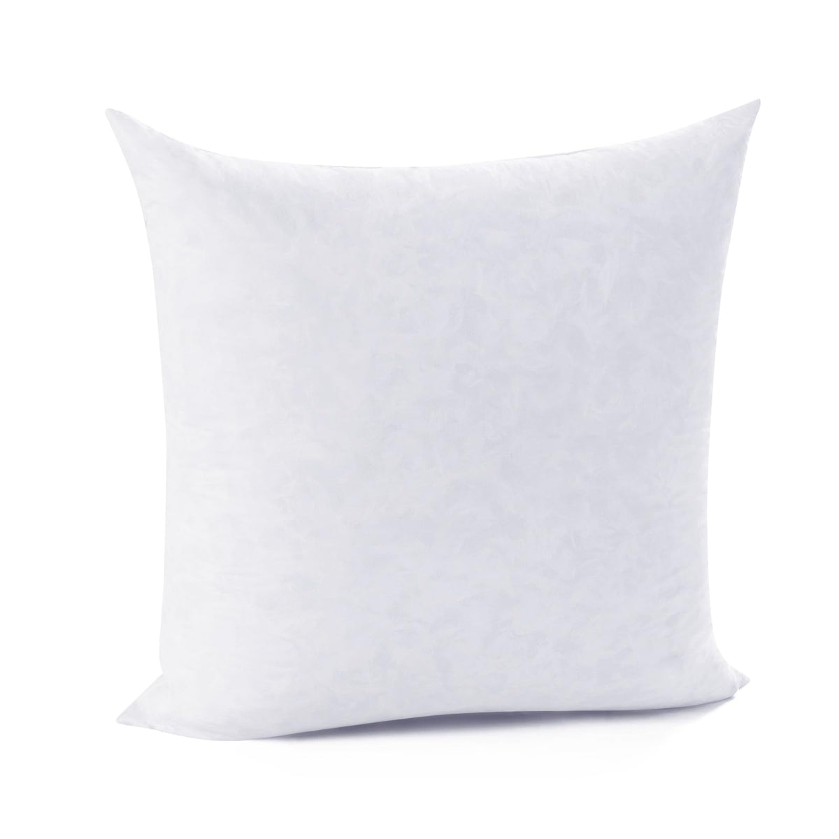 Downcool 100% Cotton Stuffer Throw Pillow Insert, Square Down And Feather Filled Decorative Bed Sofa Insert, 20X20 Inch, White