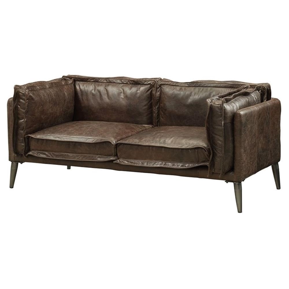 Acme Porchester Leather Loveseat