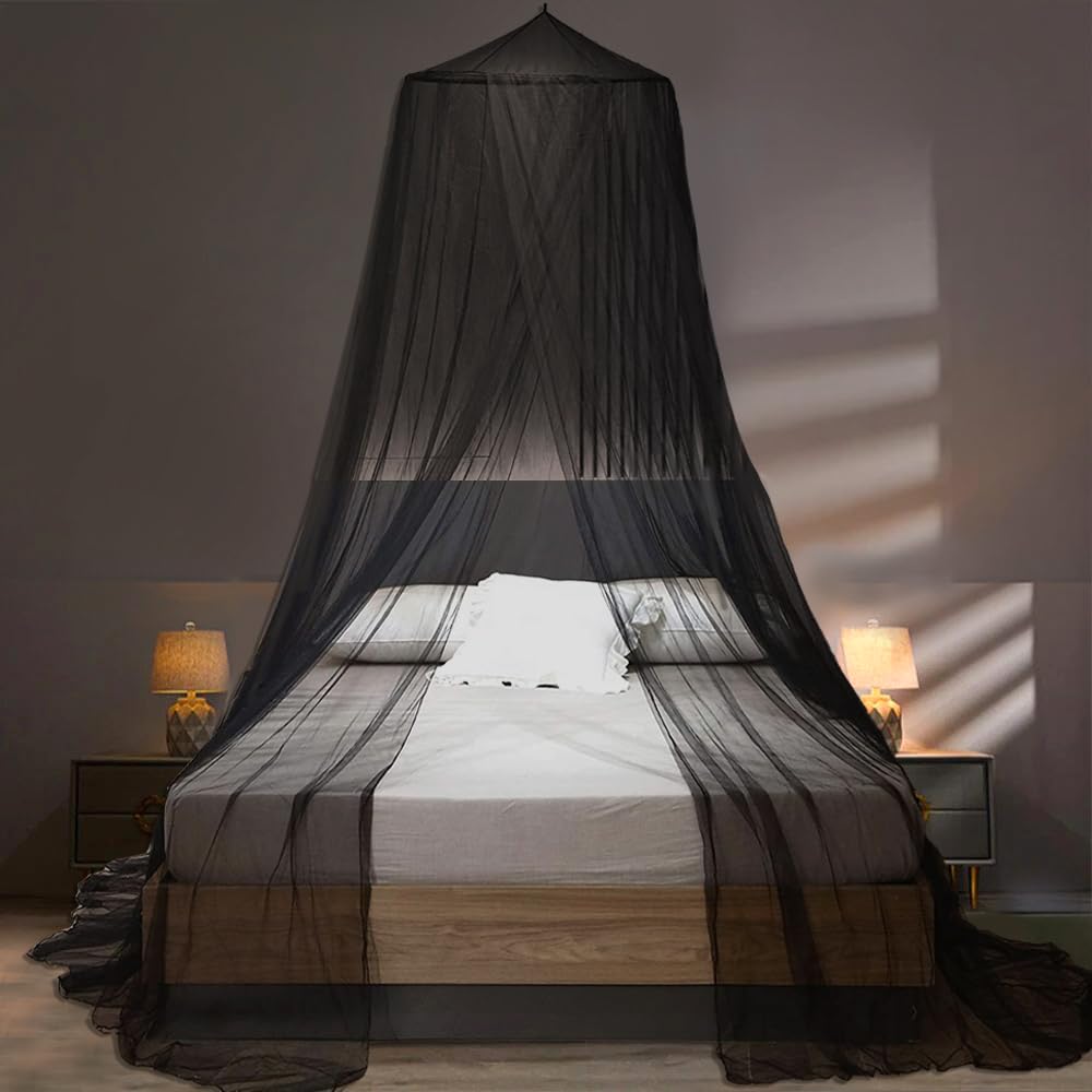 Mosquito Net Bed Canopy For Girls,King Canopy Bed Curtains Full Queen Size From Ceiling,Dome Mosquito Netting Bed Tent Twin Girl