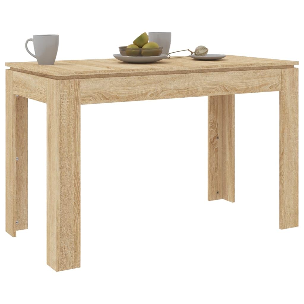vidaXL Dining Table Dining Table Kitchen Table Dining Table Home Interior Oak Sonoma 120 x 60 x 76 cm Chipboard