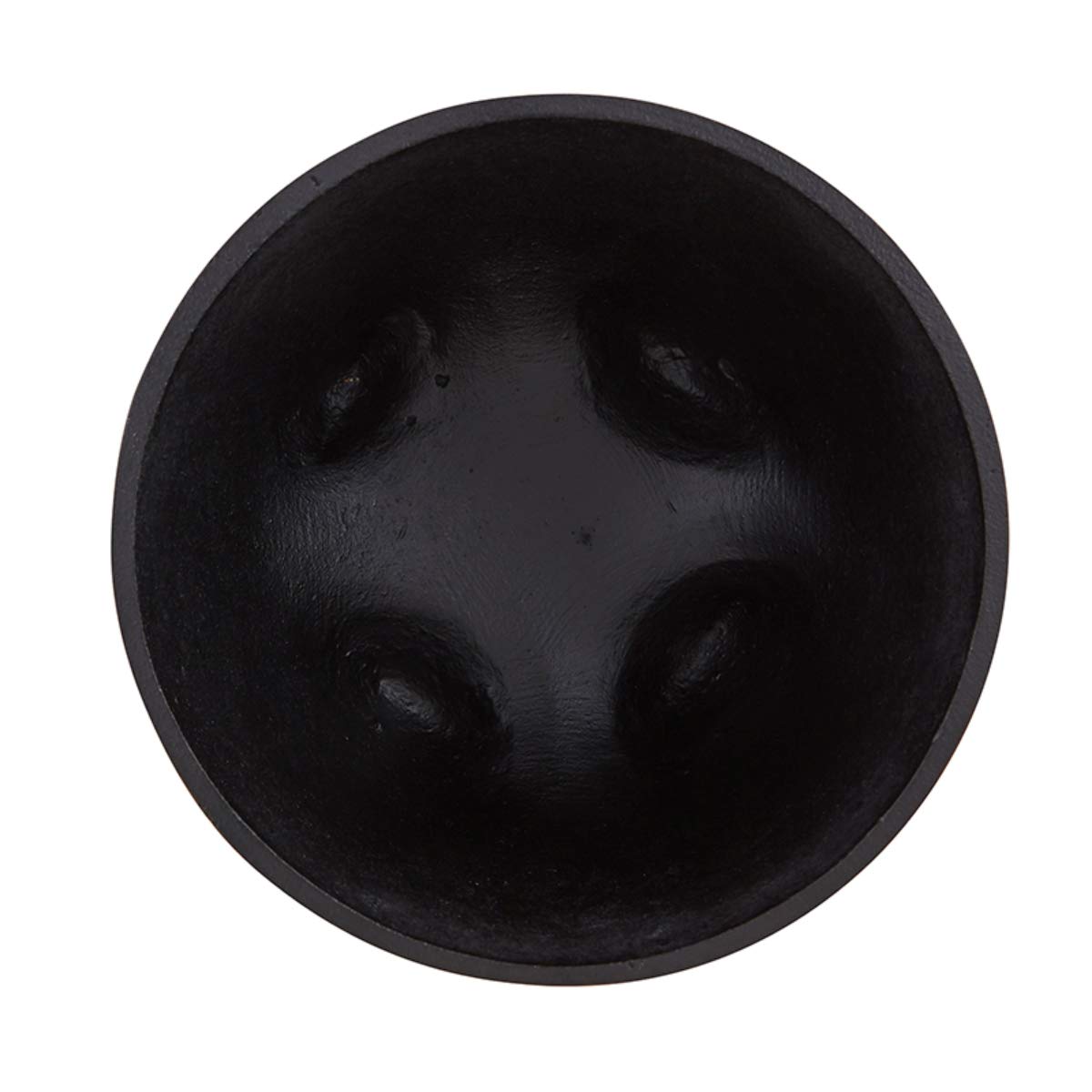 Small Footed Decorative Black Cast Iron Bowl For Fruit, Keys, Or Decoration, 6.1 Inch