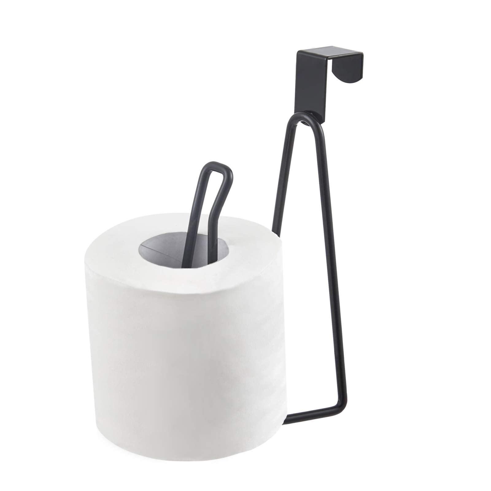INIUNIK Over The Tank Toilet Paper Holder Stand, Metal Toilet Tissue Roll Holder Dispenser Reserve for Bathroom Storage and Orga