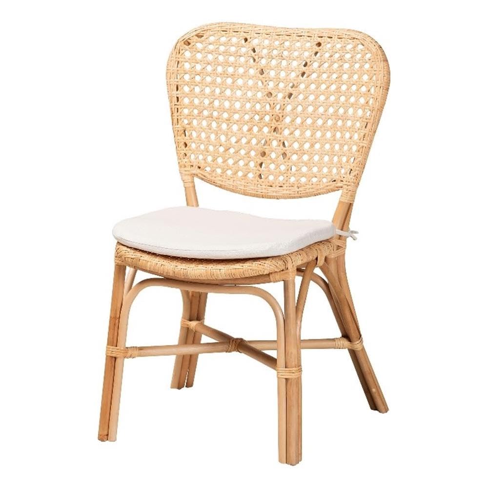Baxton Studio Nadira Rattan Dining Chair - Thumbnail 3
