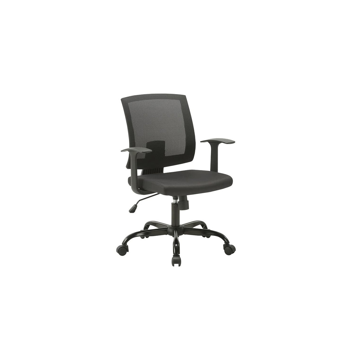 Lilola Home Alexis Black Fabric Office Chair with Mesh