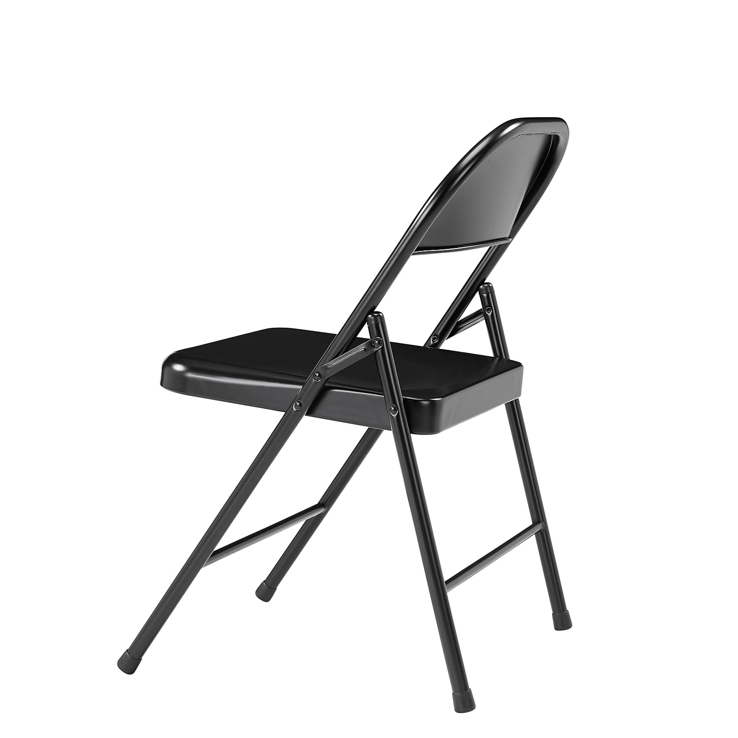 National Public Seating Commercialine Steel Folding Chair [Set Of 4] Color: Black
