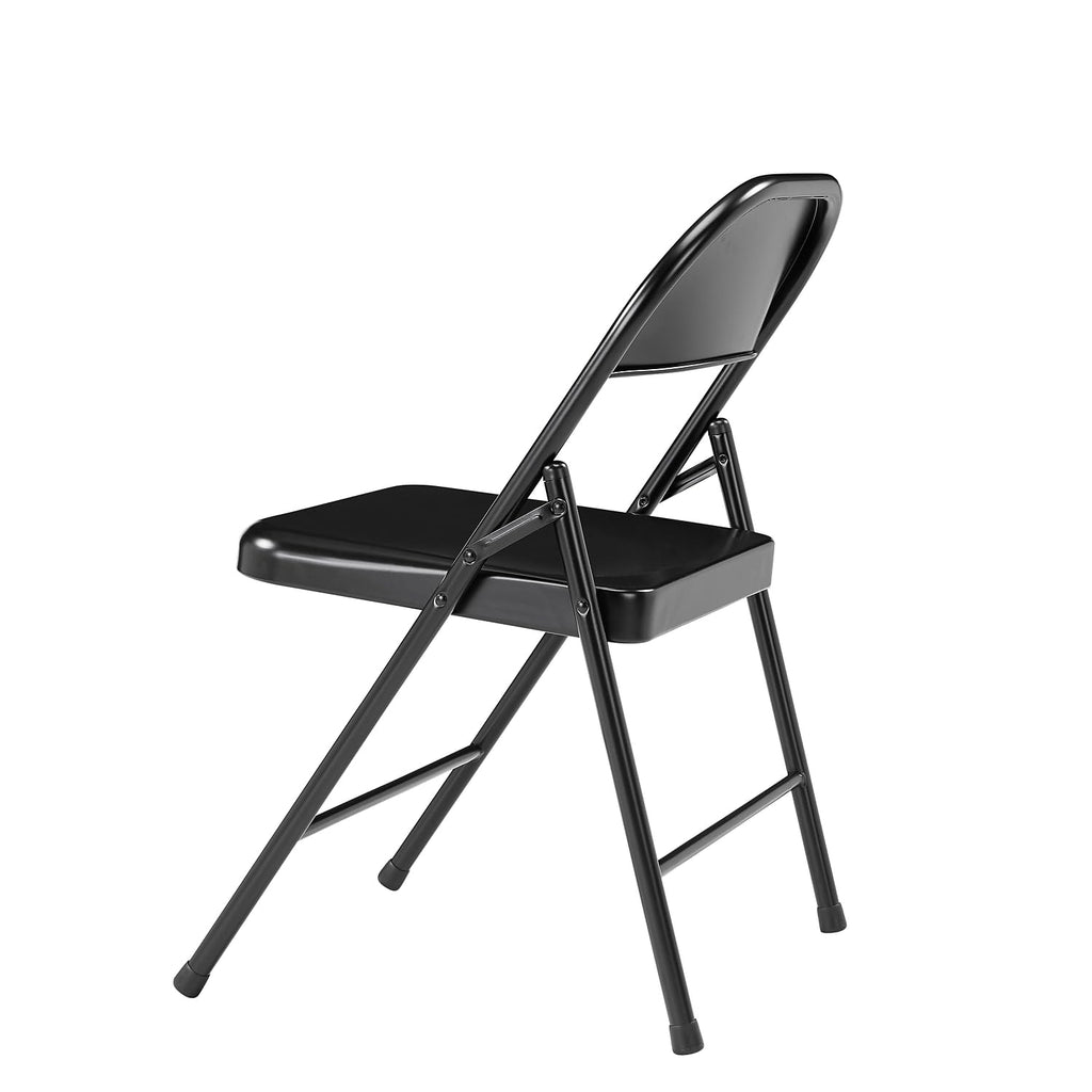 National Public Seating Commercialine Steel Folding Chair [Set Of 4] Color: Black