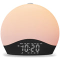 Sunrise Alarm Clock White Noise Sound Machine with 25 Soothing Sounds, 17 Night Lights, Bluetooth Speaker, Wake Up Light Alarm C