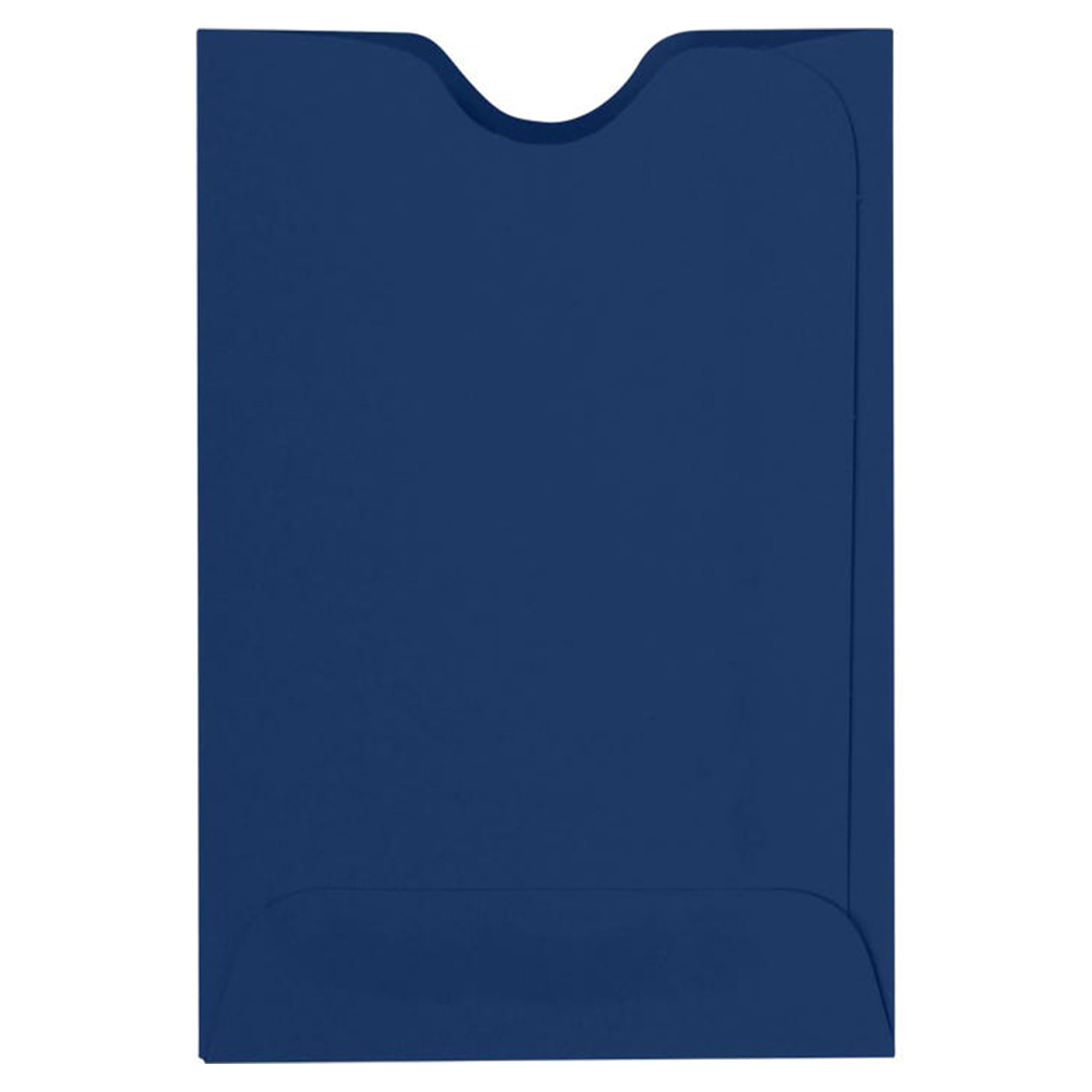 Envelopes.Com Luxpaper Credit Card Sleeves | 2 3/8' X 3 1/2' | Navy Blue | 80Lb. Text | 50 Qty