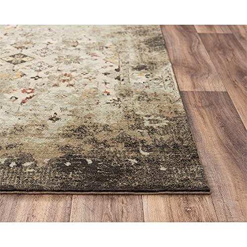 Rizzy Home Alora Decor Infinity 10' X 13' Classical Beige/Brown/Apricot/Ivory Hybrid Rug