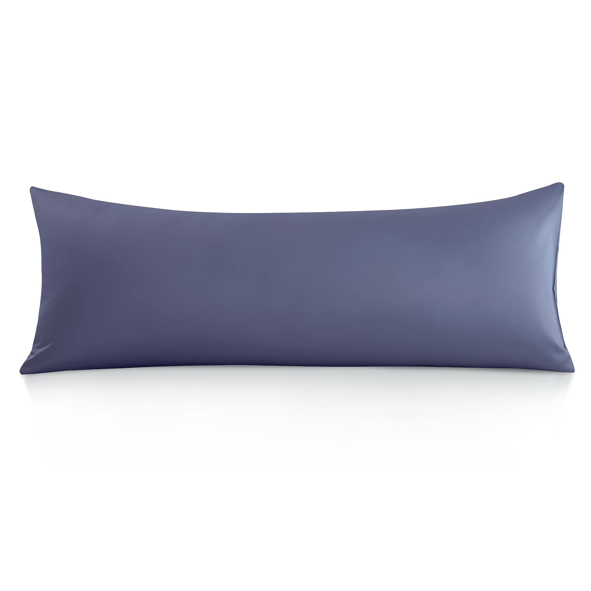 Oubonun 100% Cotton Body Pillowcase - 800 Thread Count/21X54, Moisture Absorbent And Breathable, Premium Hotel Body Pillow Cover For All Seasons, Steel Blue