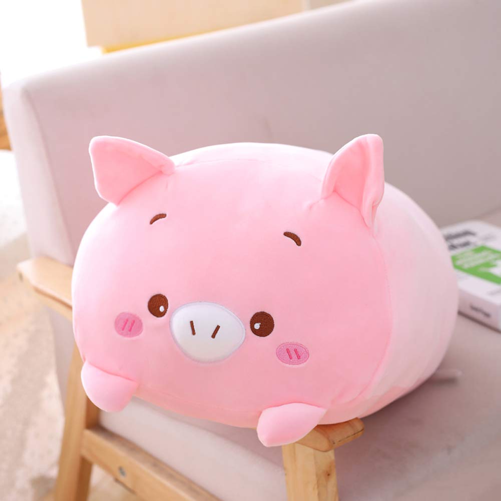 Jensquaify Pig Plush Pillow Soft Pig Stuffed Animal Toy Piggy Body Pillow, 23.6'