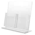 Sourceone.Org Premium Clear Acrylic Trifold Brochure Holder - Counter Top Style