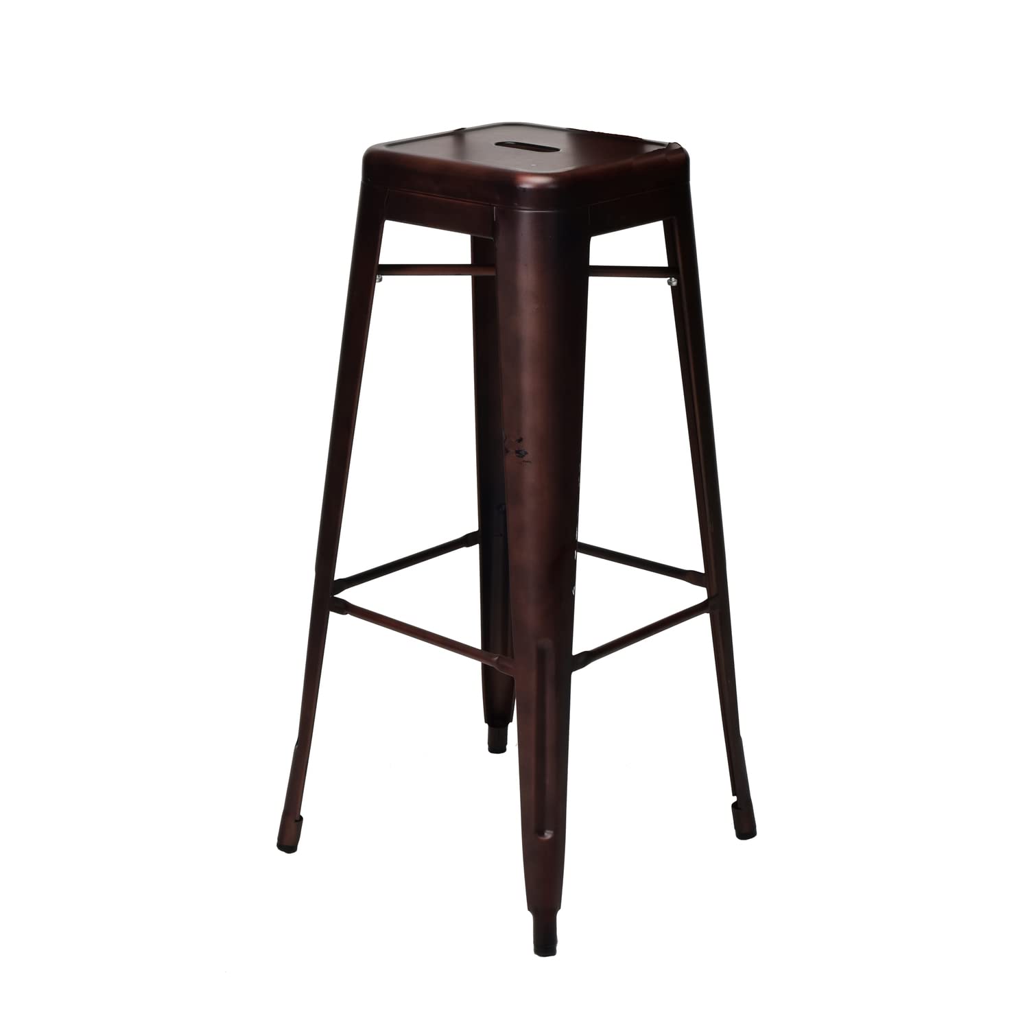 Commercial Seating Products Oscar Metal Bar Stool Chairs, Rose Gold