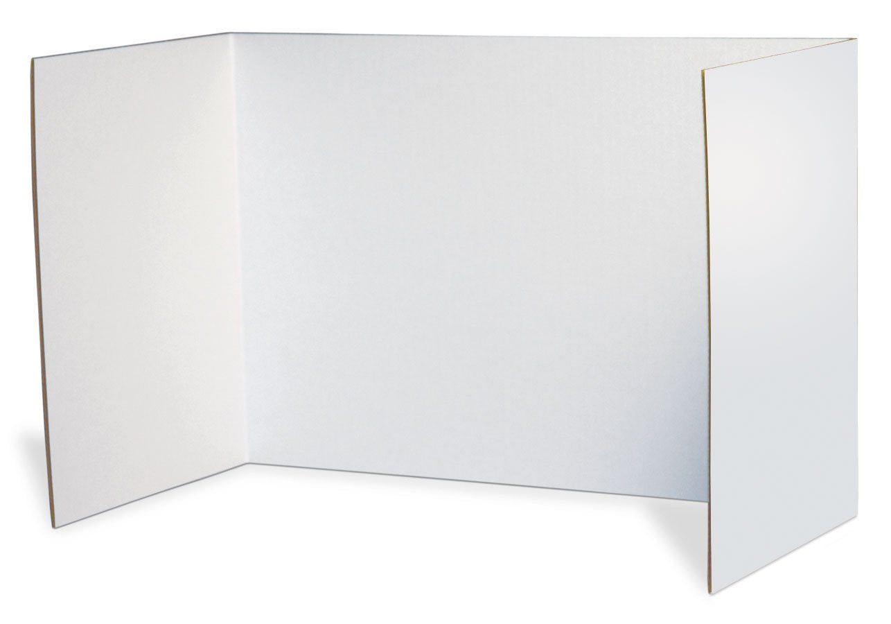 Pacon Boards Privacy Screen, 16&quot; X 48&quot; X 0.9&quot;, White