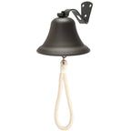 Hanging Bell Dinner Bell Outdoor Bell Bracket Mount Wall Bell Indoor Rope Bell Ship/Boat/Nautical/Door/School/Reception/Home/Chu