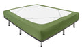 Biscaynebay Decorative Box Spring Cover Full & Full Xl Size, Sage Luxurious Jersey Knitting Stretchy Wrap Around 4 Sides Bed Ski
