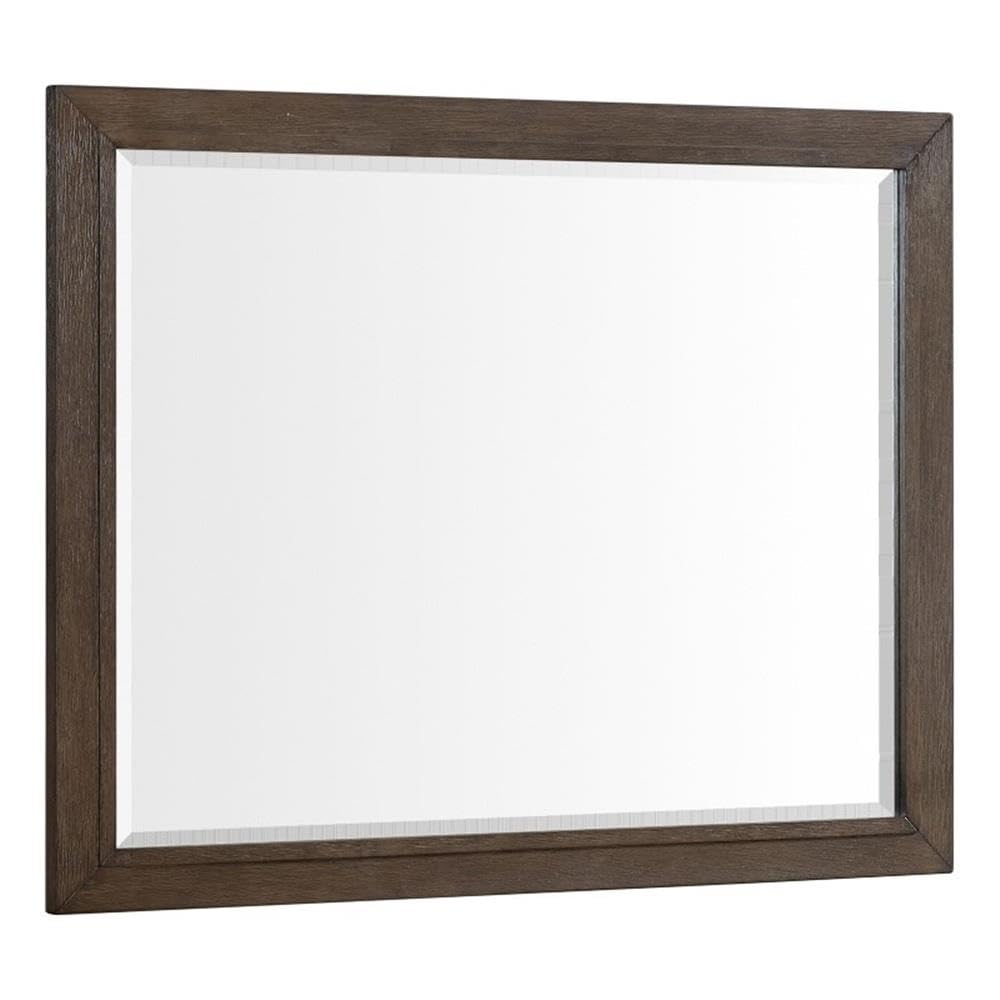 Intercon Preston 44&quot; Wide Bedroom Dresser Mirror, Weathered Vintage Oak