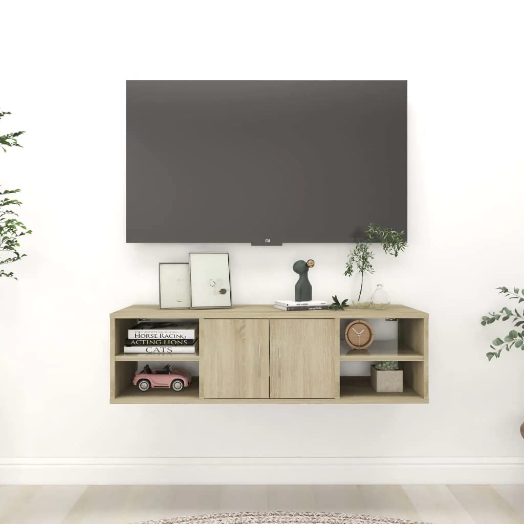 vidaXL Wall Shelf Sonoma Oak - Thumbnail 3