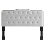 Modway MOD-6409-LGR Sophia Tufted Performance Velvet Twin Headboard, Light Gray