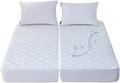 Waterproof Quilted Split California King Mattress Protector Pad For Adjustable Bed 2 Cali Twin Xl 36X84 Soft Noiseless Fitted Ma