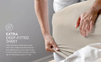 Tafts Bamboo Sheets Queen Size Bed Sheets 5 Piece Set, Pure 100% Organic Bamboo, 17” Deep Pockets - Luxuriously Soft, Silky Smooth, Cooling, Double Stitched, Lifetime Quality Guarantee (Beige)