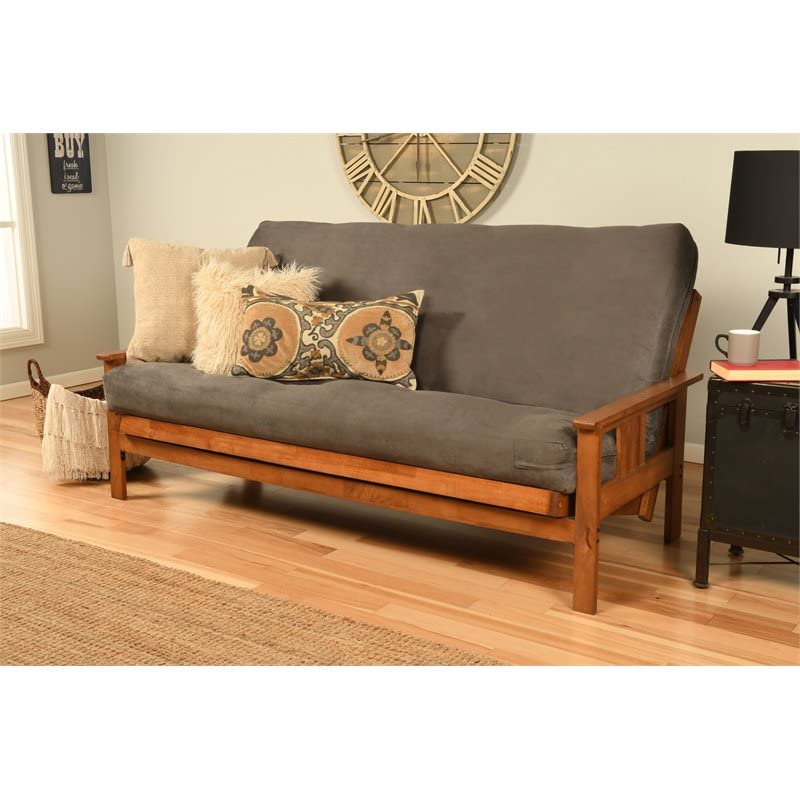 Kodiak Furniture Monterey Barbados Sofa with Suede Gray Fabric Mattress