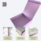 'My Nicu Memories'' Keepsake Box - Magnet Closure Box For Storing Nicu Memorabilia (White, Large)