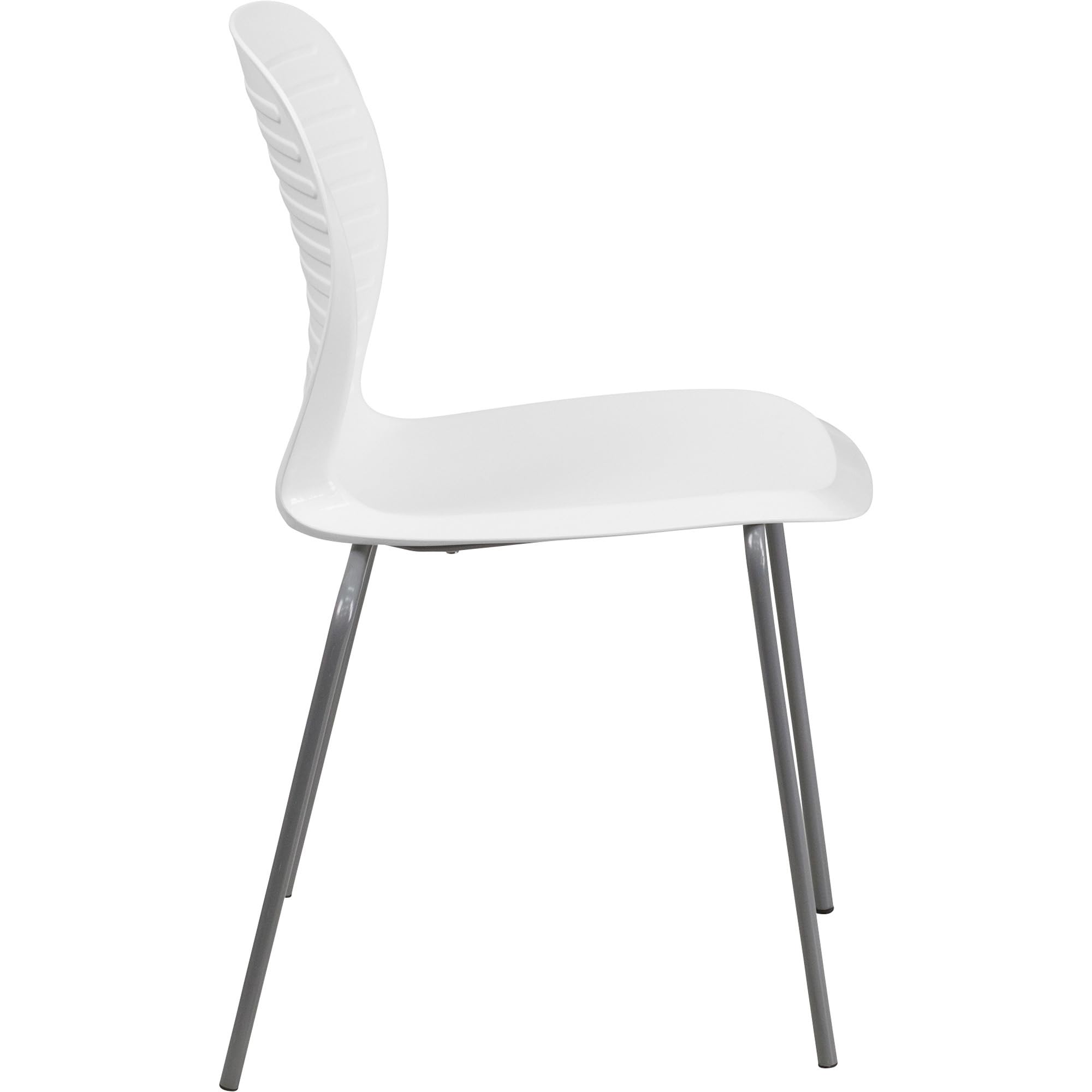 Flash Furniture Hercules Series 551 Lb. Capacity White Stack Chair